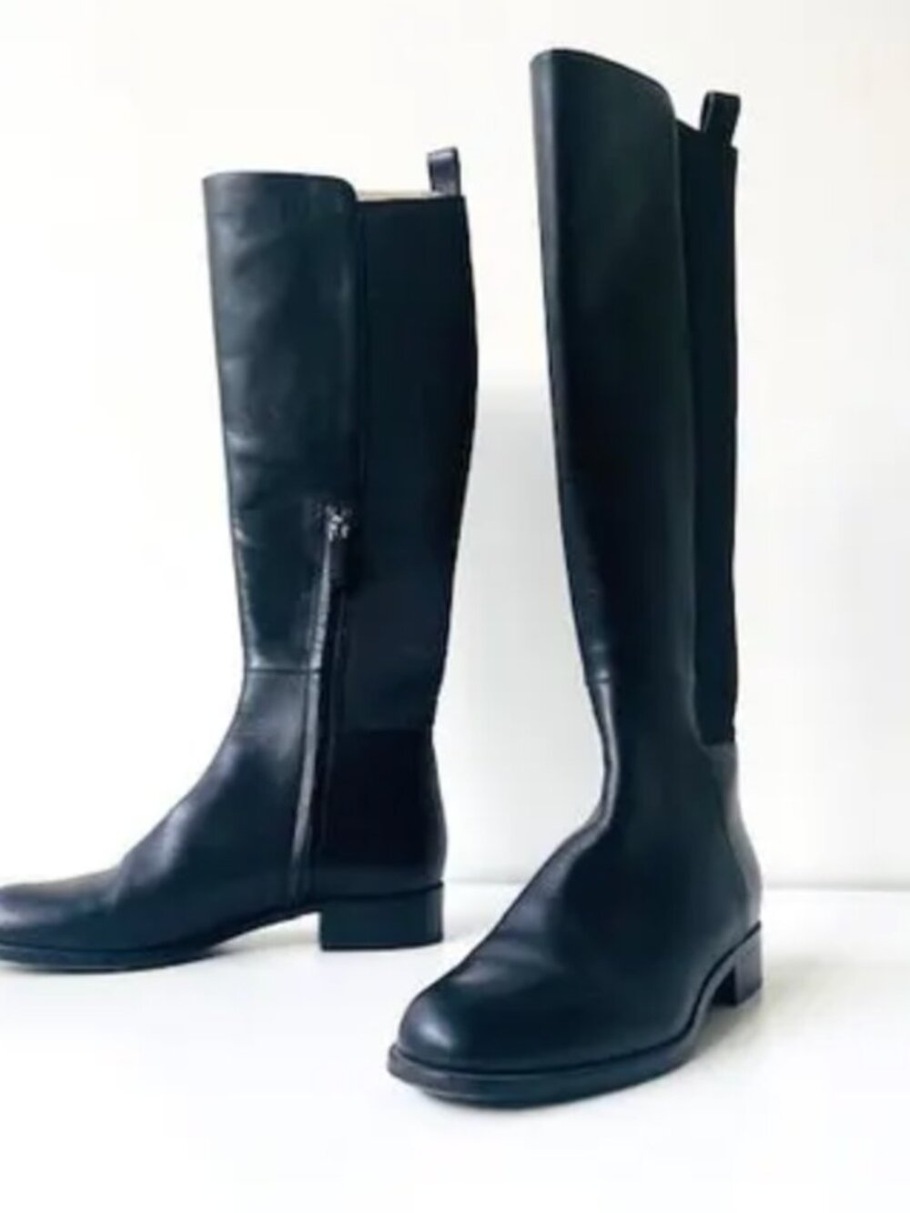 Vintage Gucci Black Leather Riding Boots